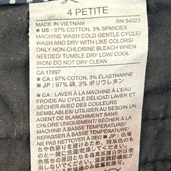 Banana Republic Mid Rise Hampton Fit Dress Pants - Size 4 Petite - Picture 6 of 9